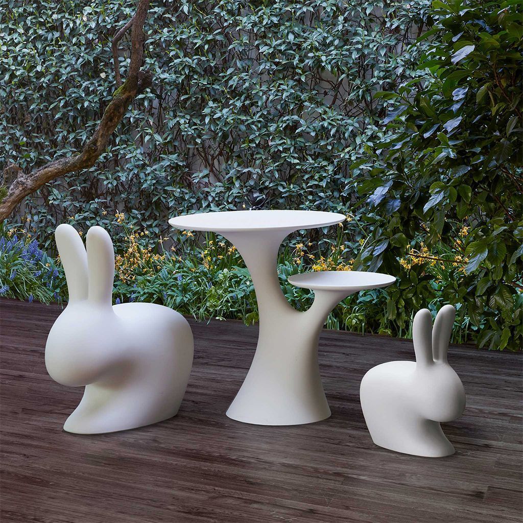 QEEBOO Rabbit Tree Table Stefano Giovannoni, Gray