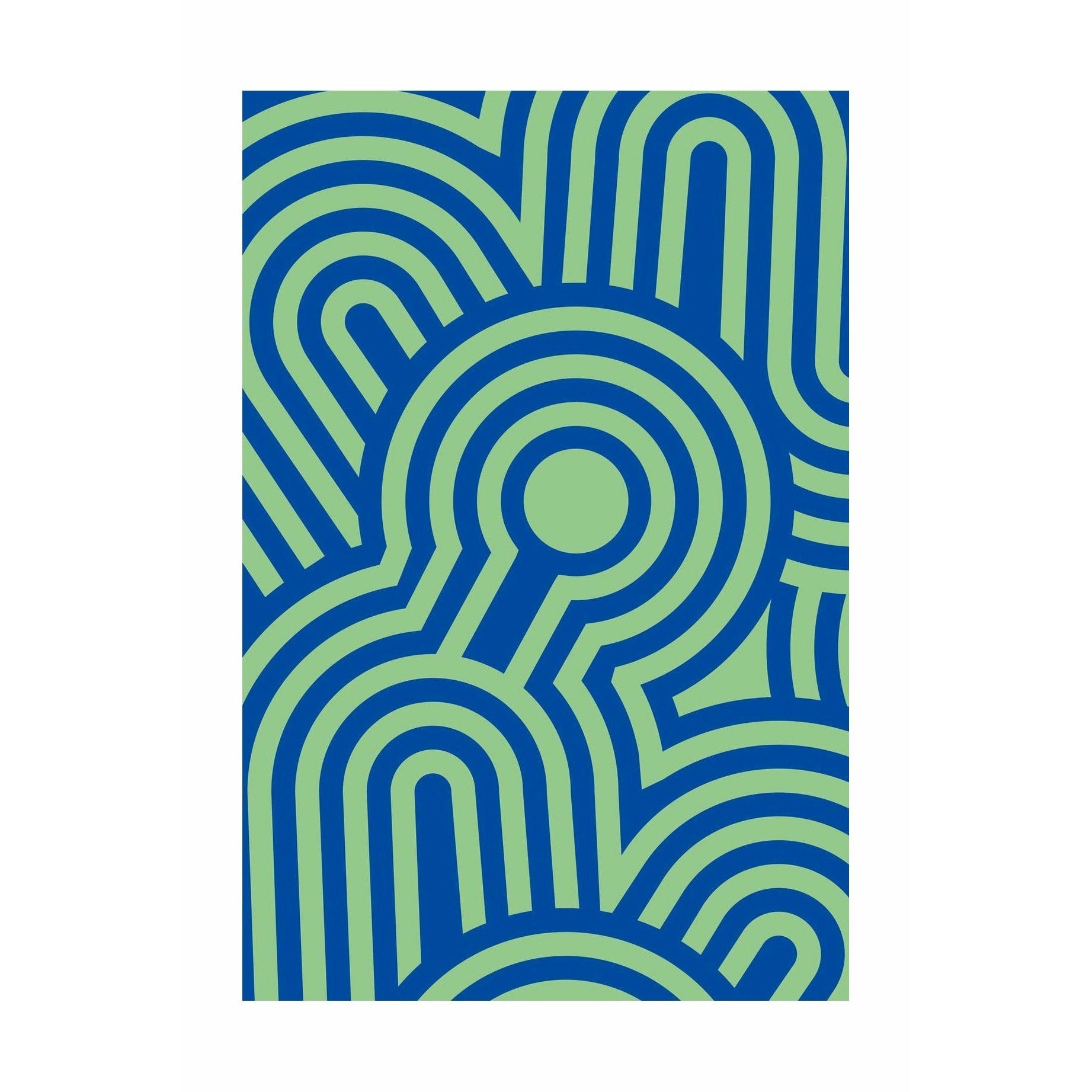 QEEBOO STILEMA 6 RUG 200x300 cm, zielony/niebieski