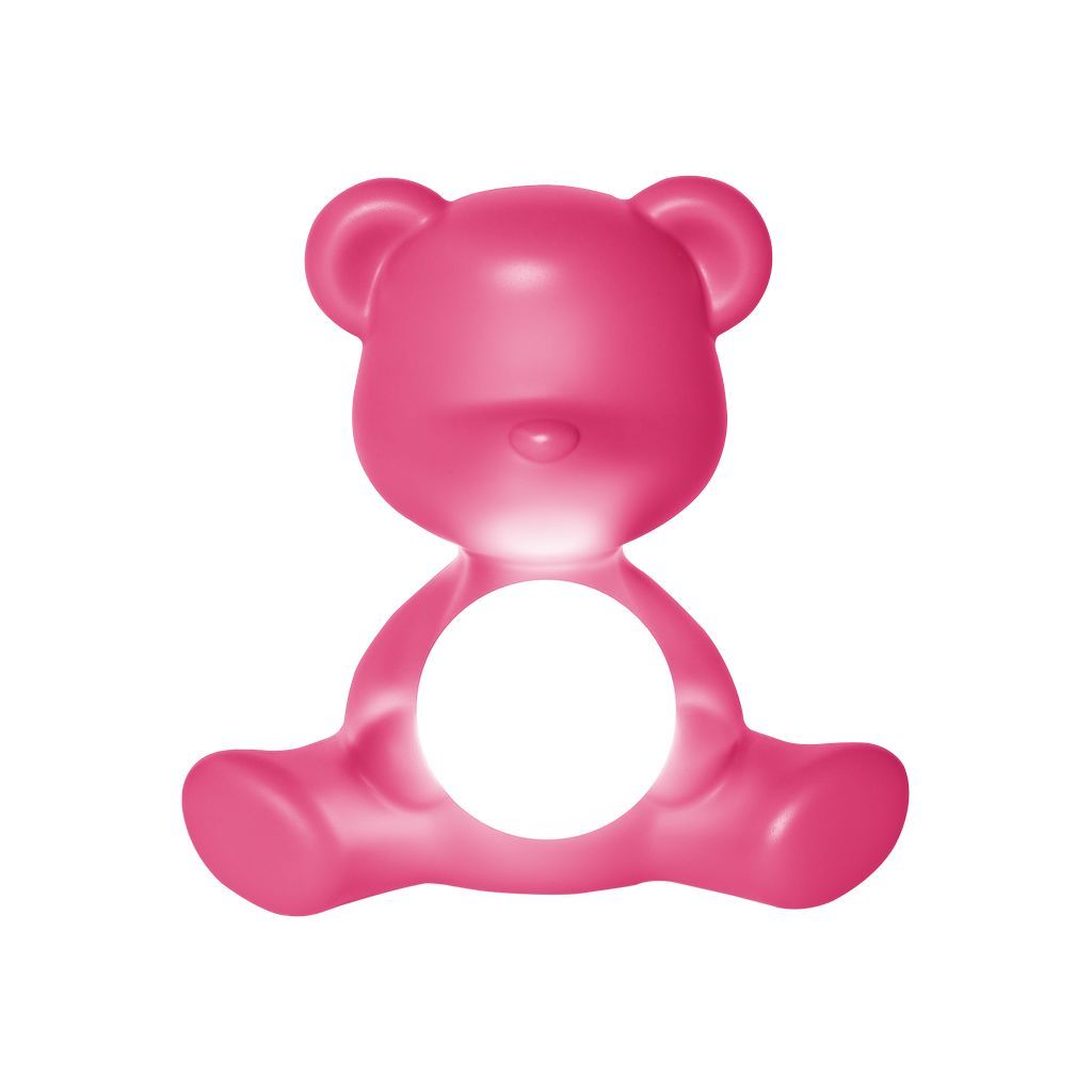 Qeeboo Teddy Girl Led Rechargeable Table Lamp, Fuxia