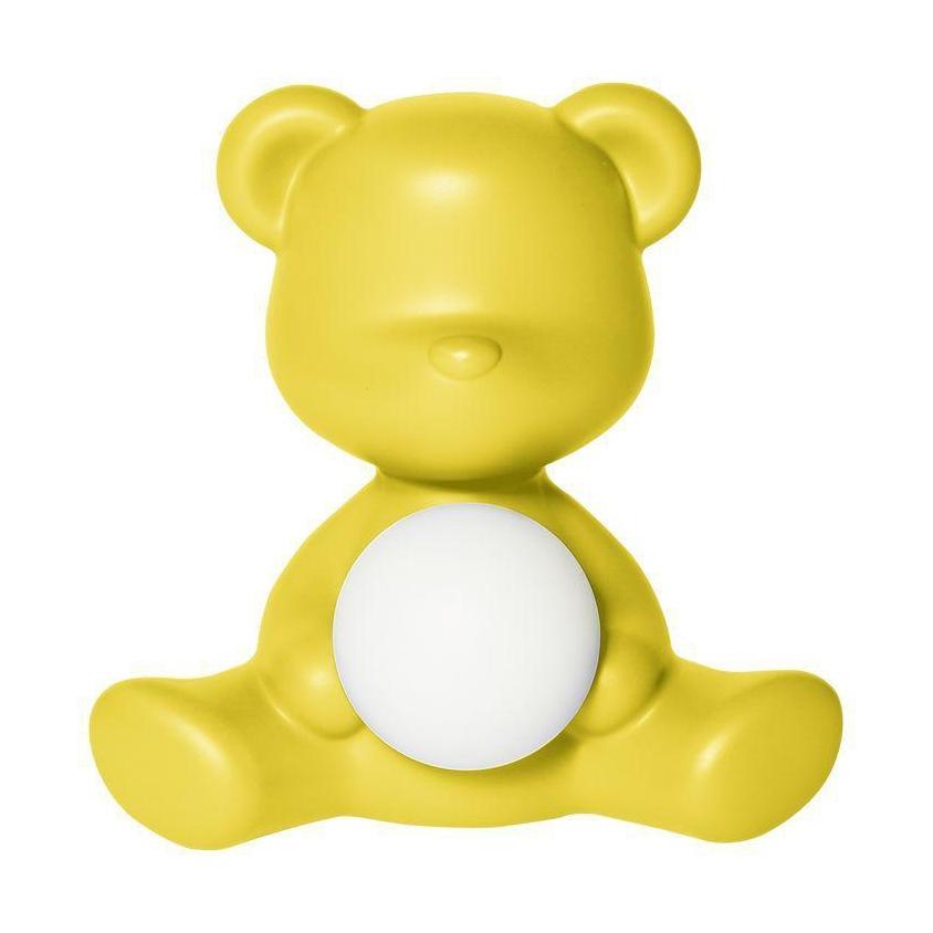 Qeeboo Teddy Girl Led Rechargeable Table Lamp, Yellow