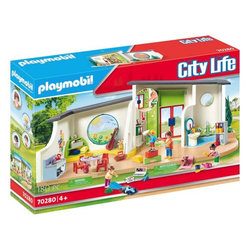 Playset City Life Rainbow Nursery Playmobil 70280 (180 szt.)