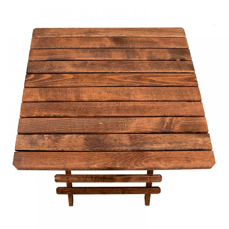 Zestaw jadalni ogrodowej drewniany stół 60x60cm