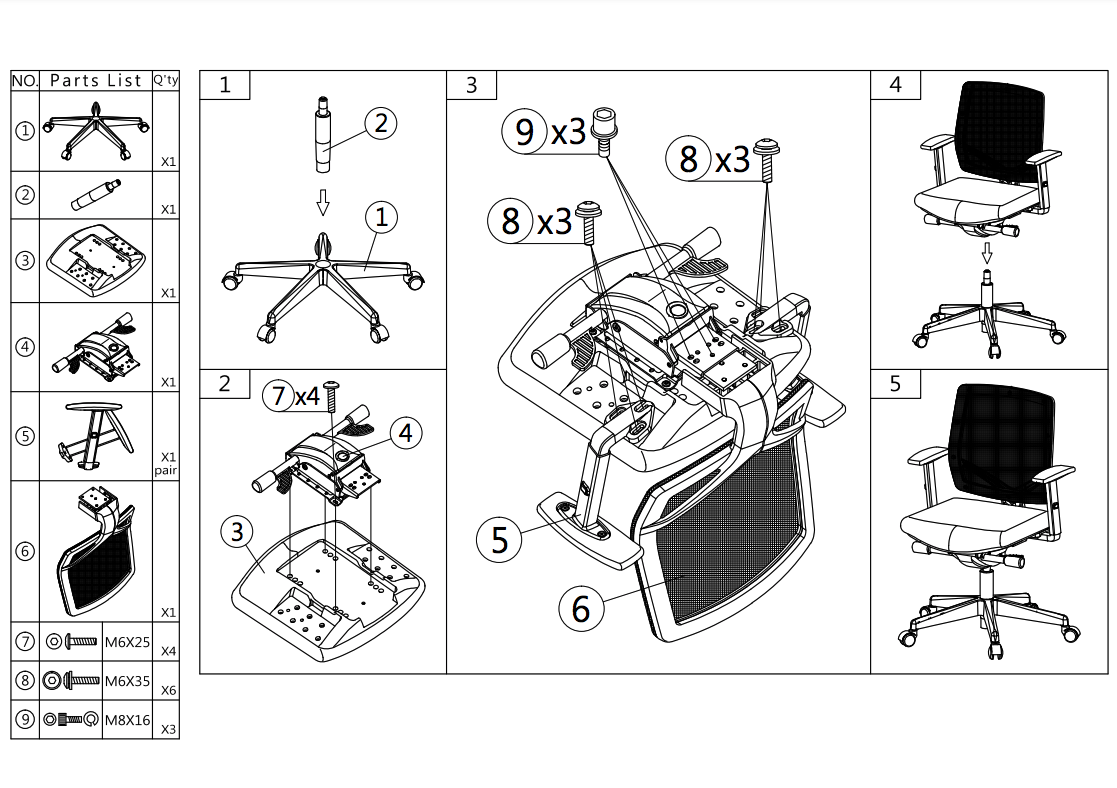 Ergonomic Office Chair 300 Comfort (N)EN 1335