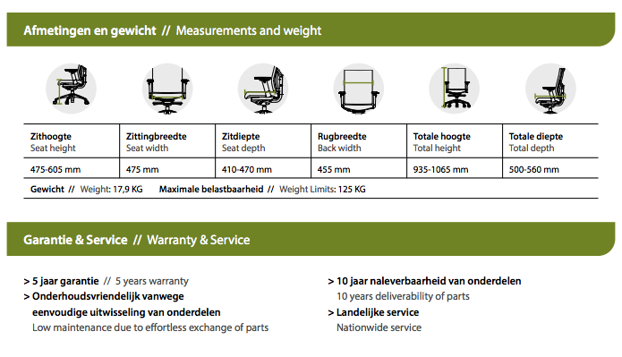 Ergonomiczne krzesło biurowe 300 Comfort (N) EN 1335