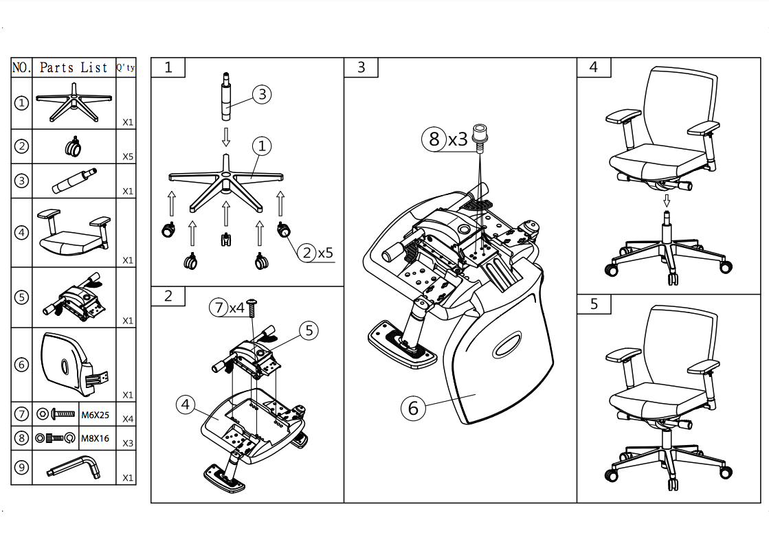 Ergonomiczne krzesło biurowe 320 Comfort (N) EN 1335