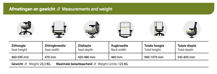 Ergonomiczne krzesło biurowe 320 Comfort (N) EN 1335