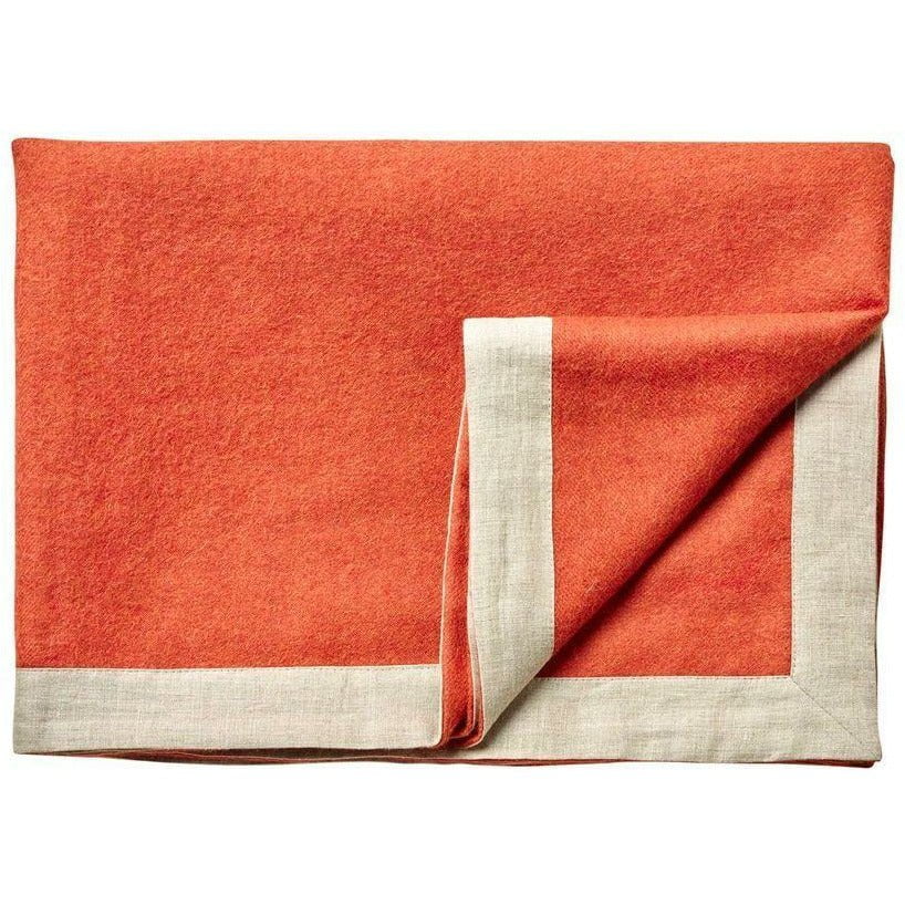 Silkeborg Uldspinderi Mendoza Plaid 130 X180 Cm, Pumpkin Orange