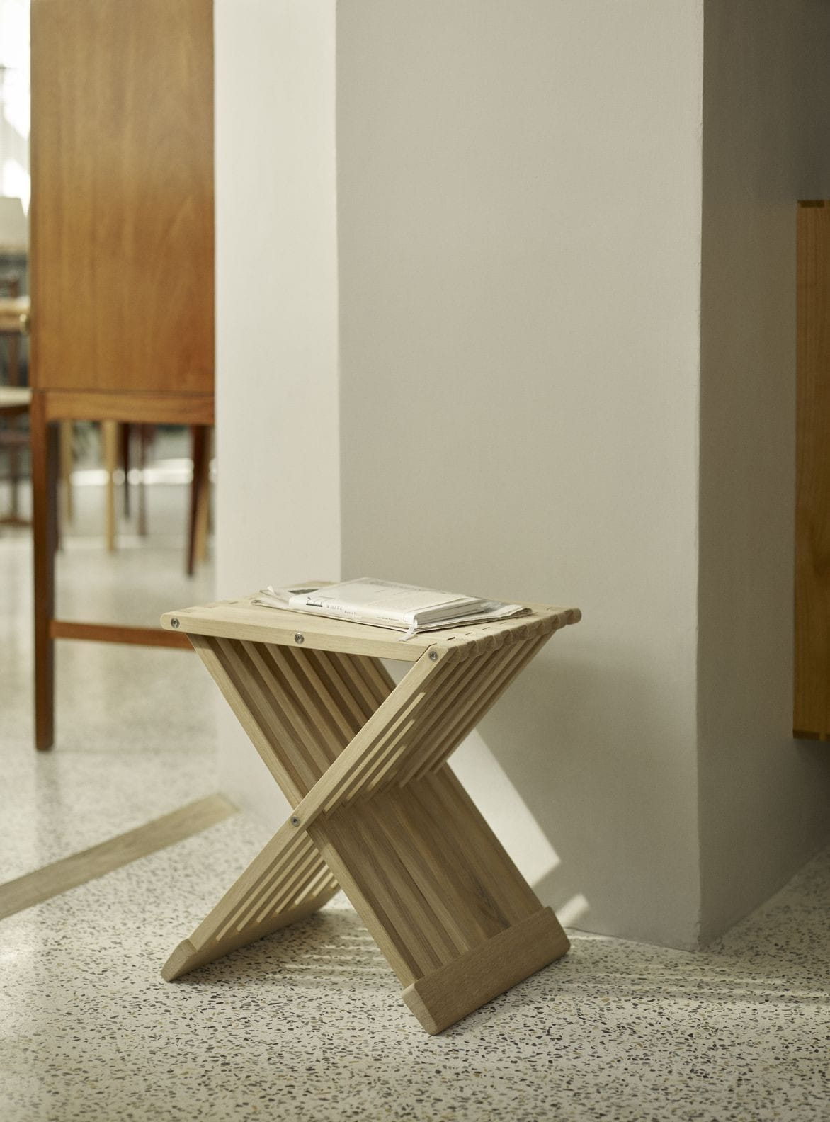 Skagerak Fionia Folding Stool, Oak