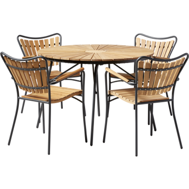 Skargaarden Kerteminde Ø110cm Garden furniture set, 1 tables incl. 4 chairs