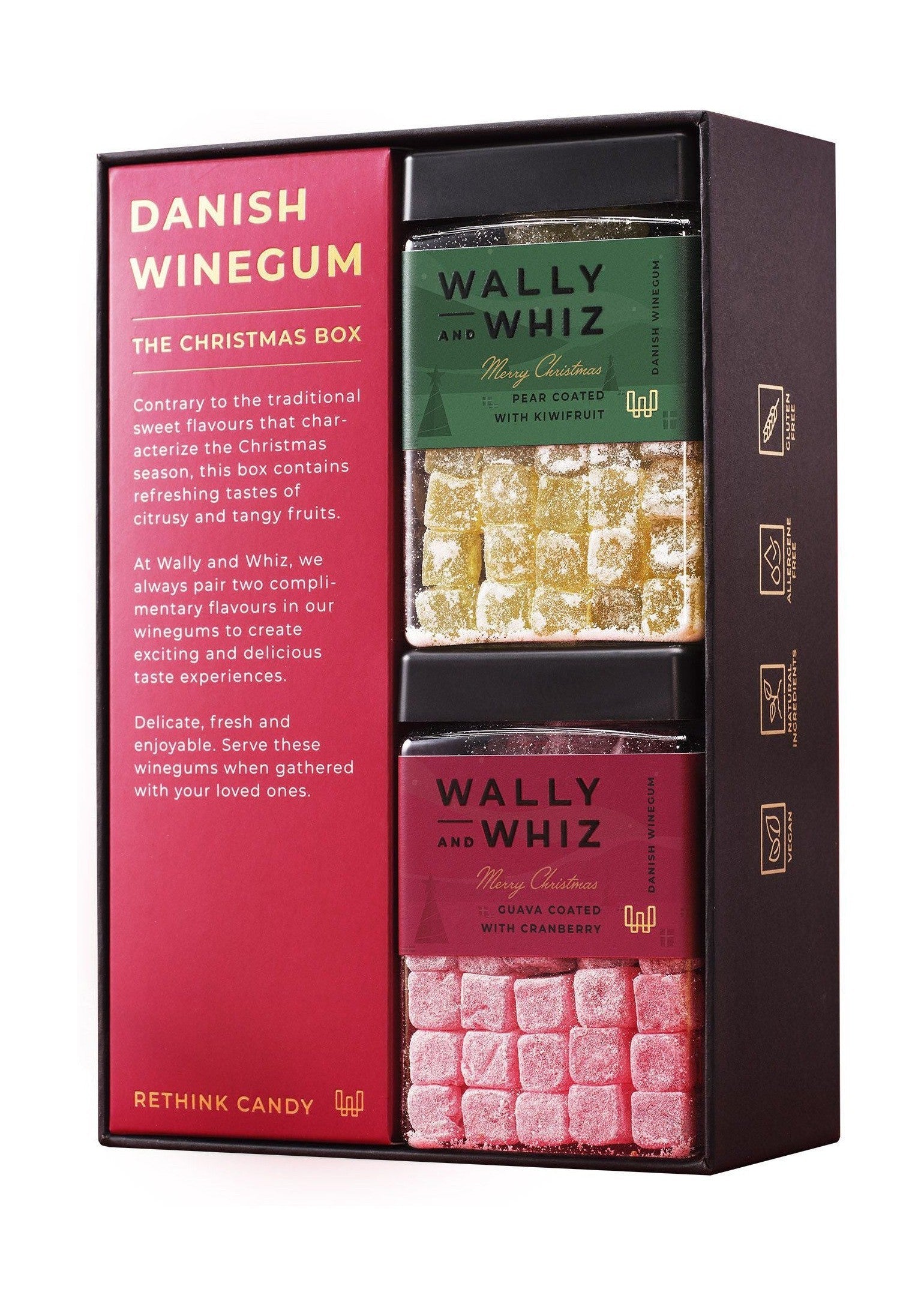 Wally and Whiz Christmas Gift Box 2023, gruszka z kiwi i guavą z żurawiną 480g