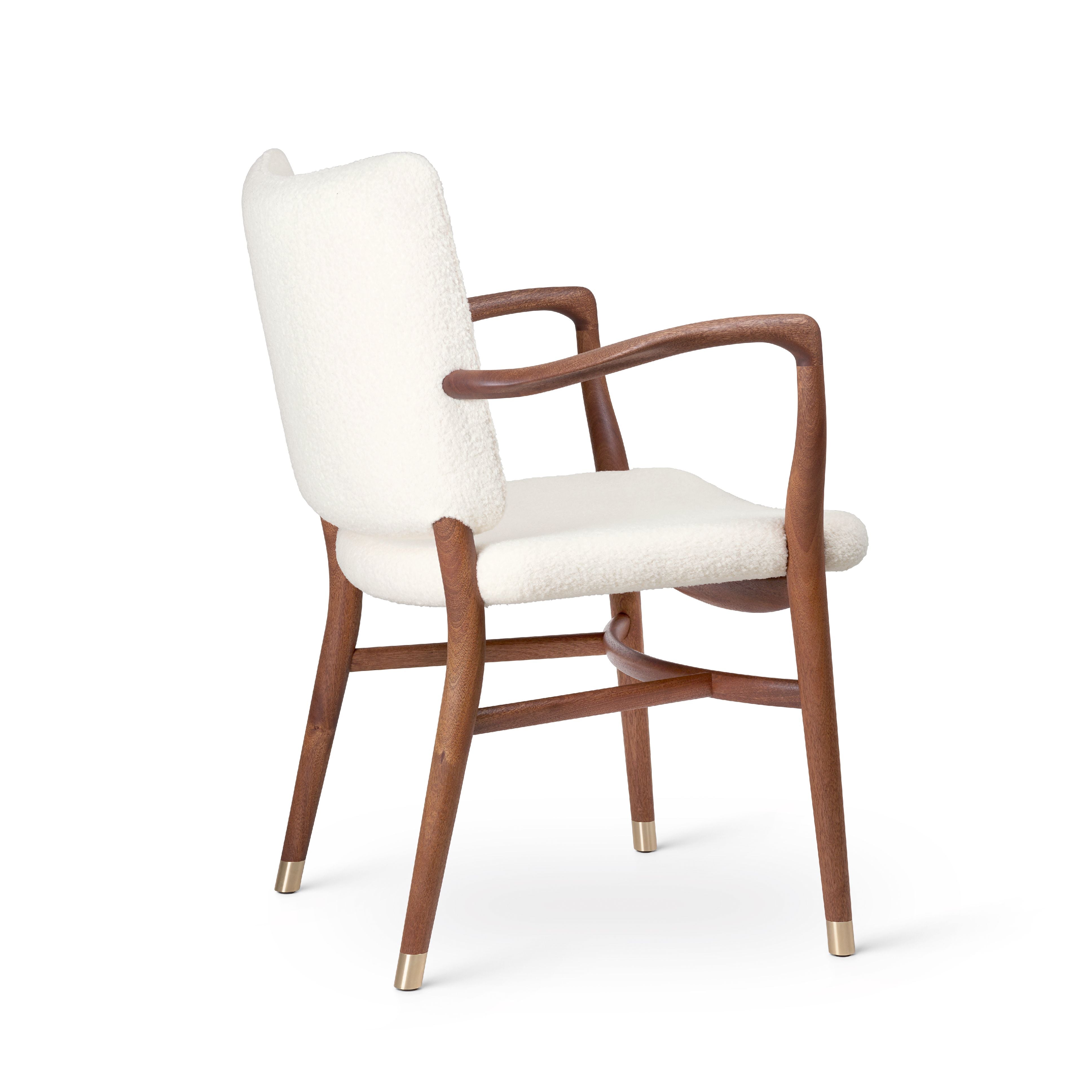 Carl Hansen VLA61 Monar CH Fotel, mahoniowy olej/Baru 0200 Tekstyle