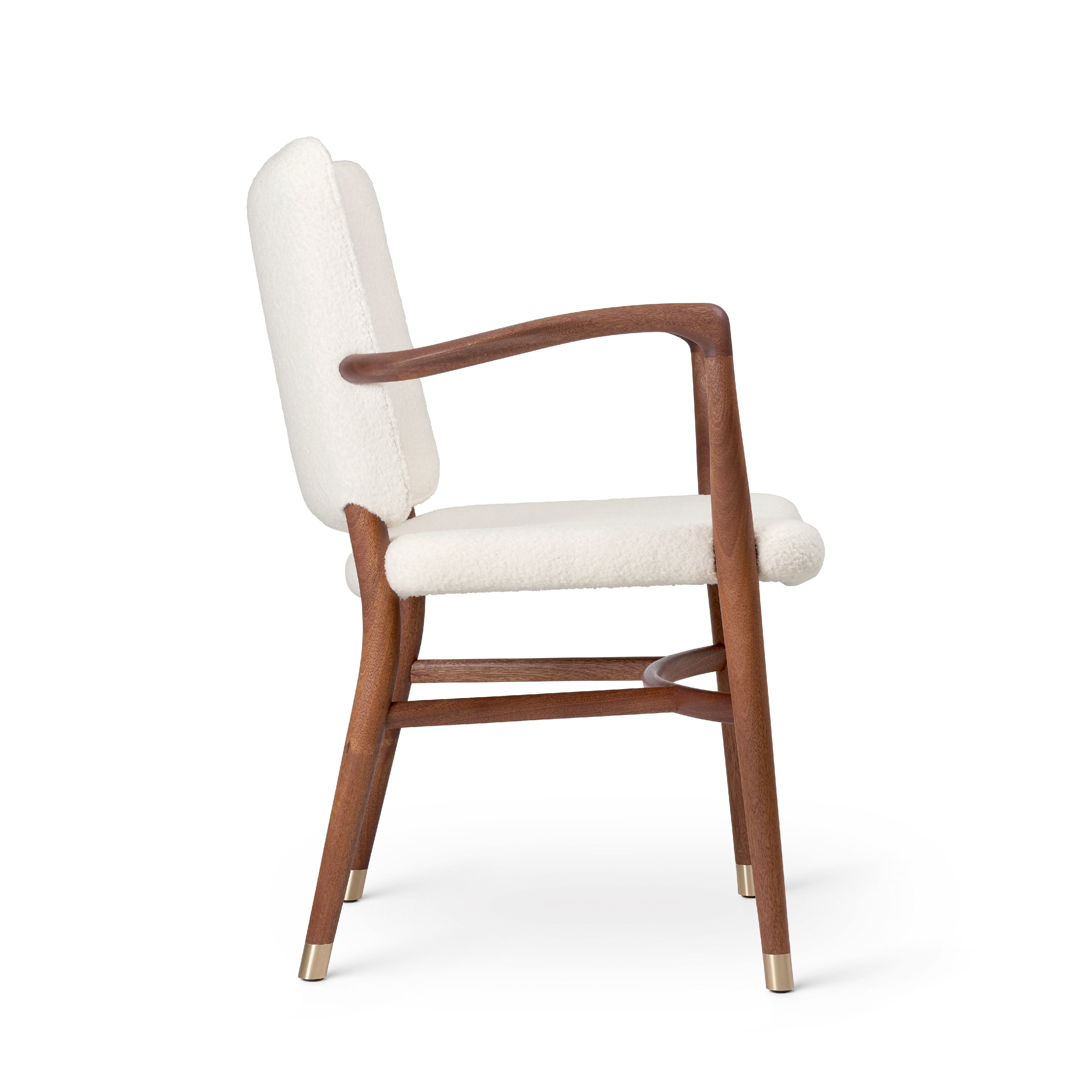 Carl Hansen Vla61 Monar Ch Armchair, Mahogany Oil/Baru 0200 Textile