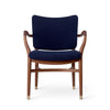 Carl Hansen VLA61 Monar CH Fotel, mahoniowy olej/Baru 0780 Tekstyle