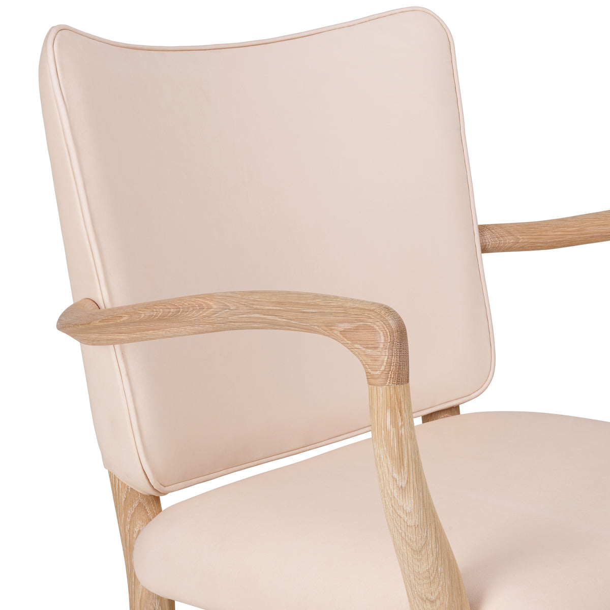 Carl Hansen VLA61 Monar CH Fotel, Oak White Oil/SIF 90 Skórzanie