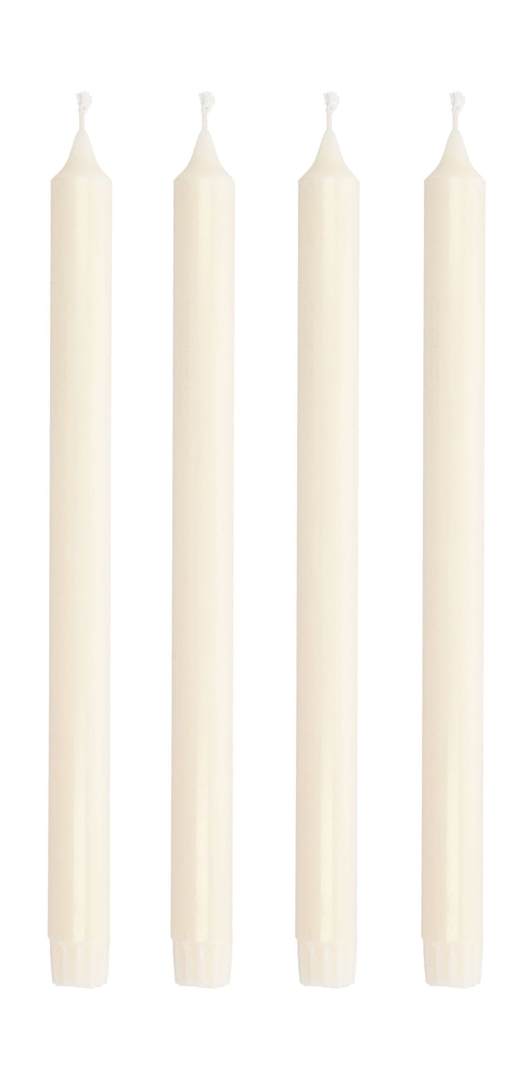 Kolekcja willi AIA Stick Candle Zestaw 4 Øx H 2,2x30, krem