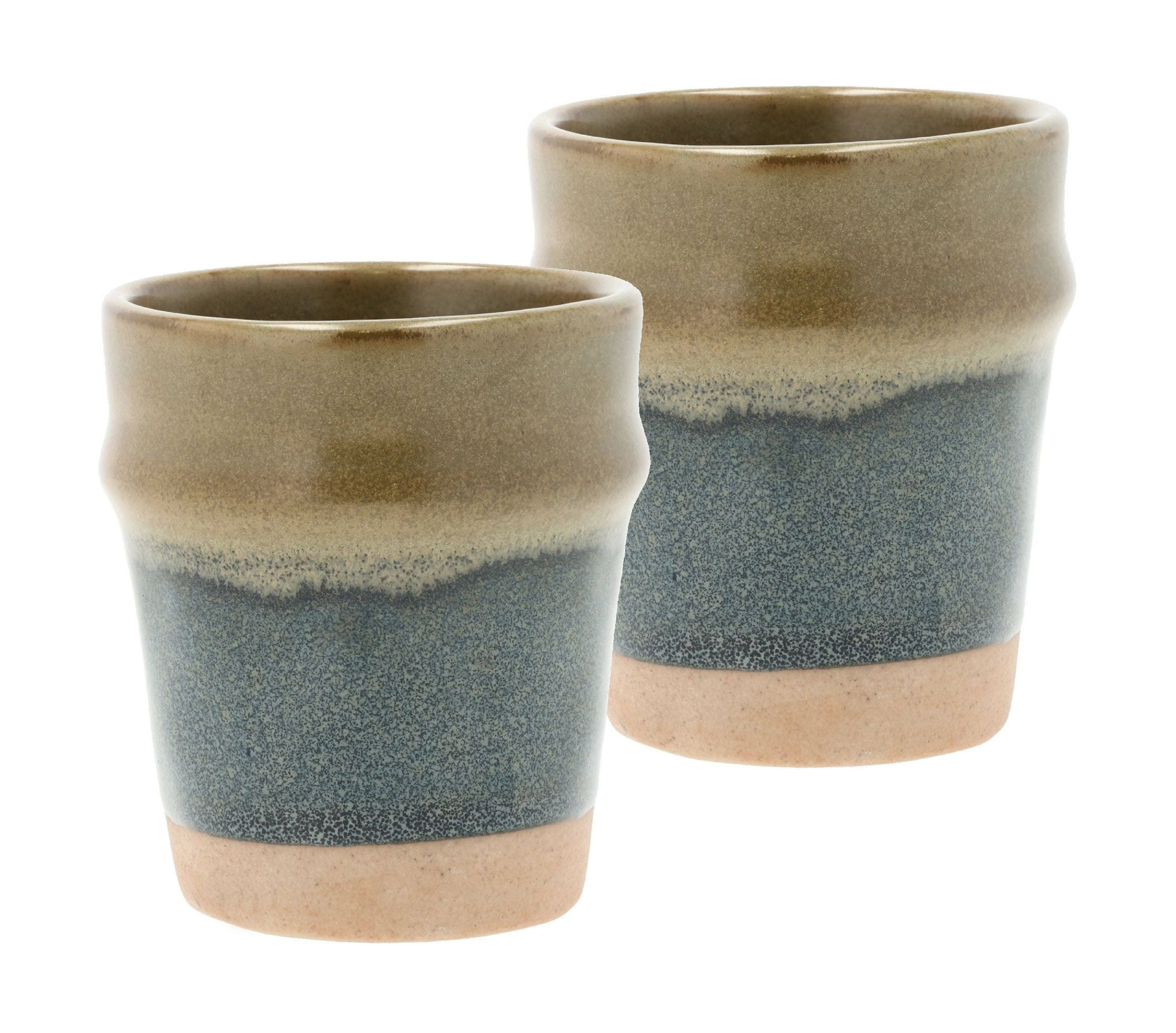 Kolekcja willi Evig Espresso Cup z zestawem 2, niebieski/brązowy