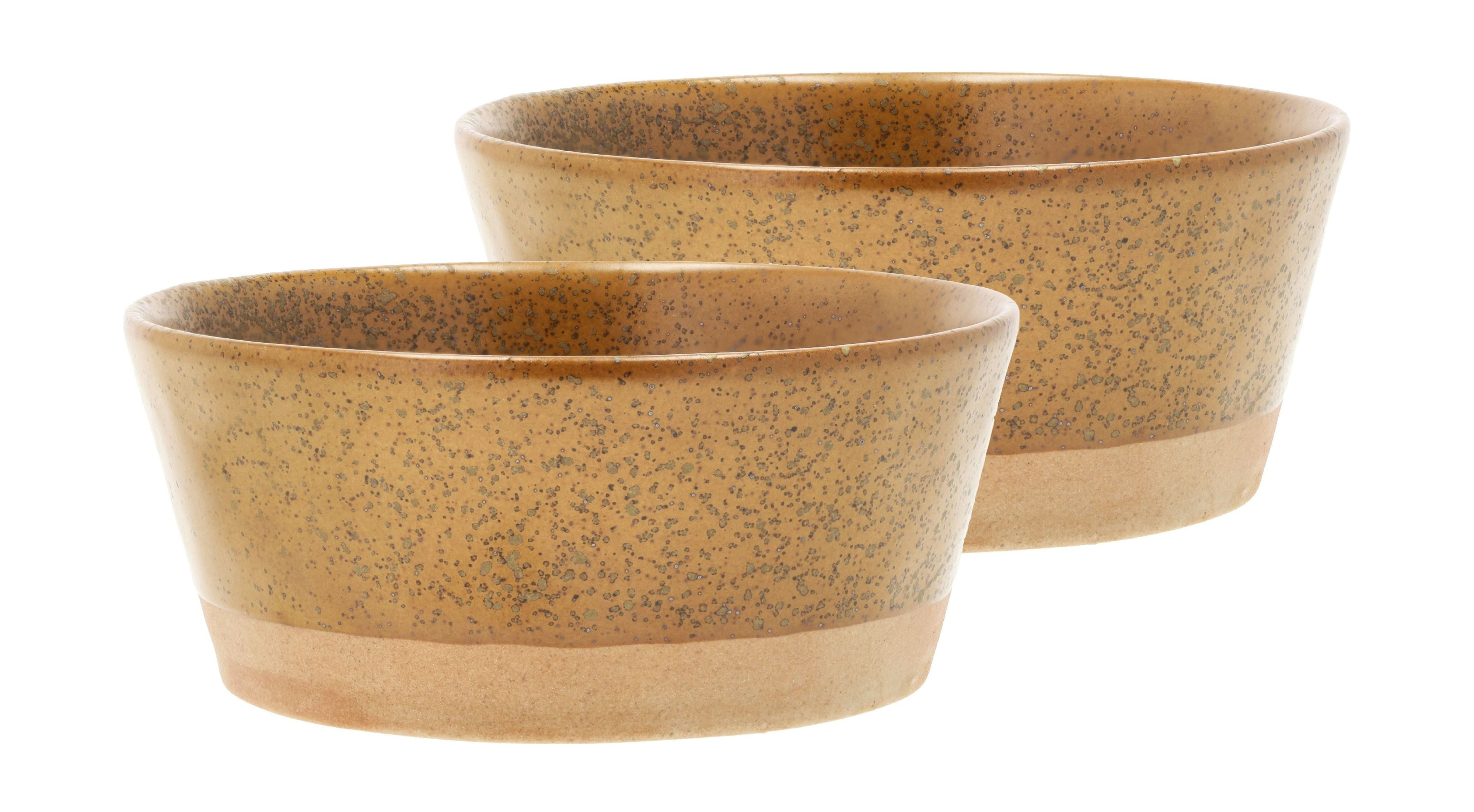 Villa Collection Evig Bowl Set Of 2, Amber