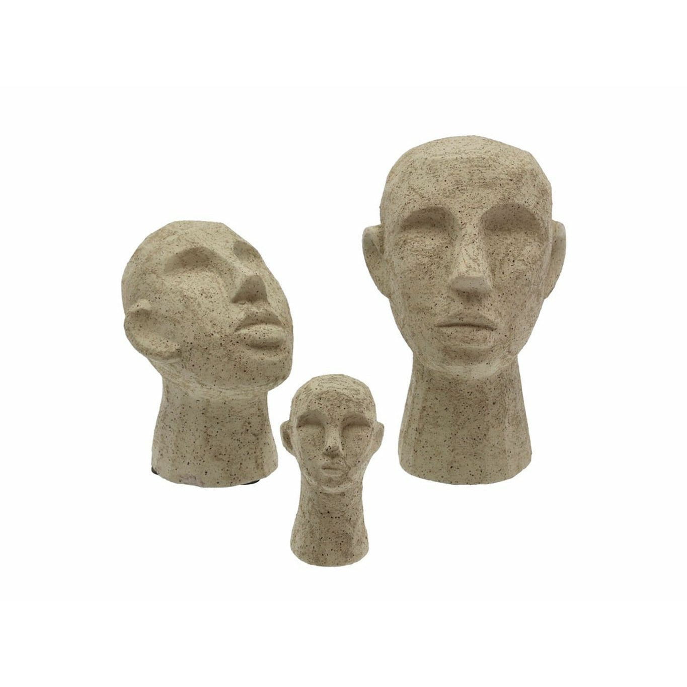 Głowa figurki kolekcji willi 8,5 x 8,5 x 15 cm, lekka zielona oliwka