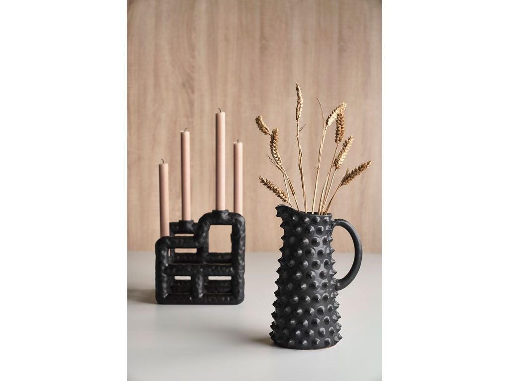 Villa Collection Lyst Candle Holder, Black