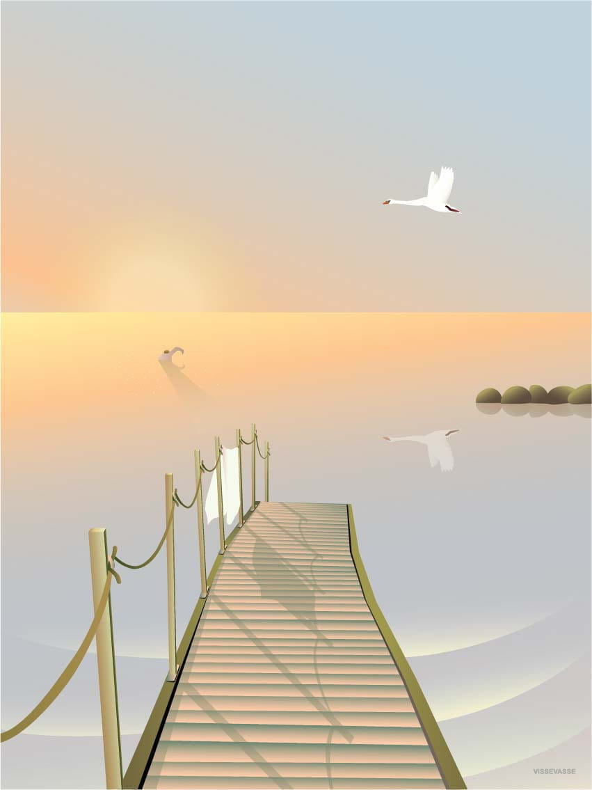 Vissevasse Boting Bridge Plakat, 50 x 70 cm