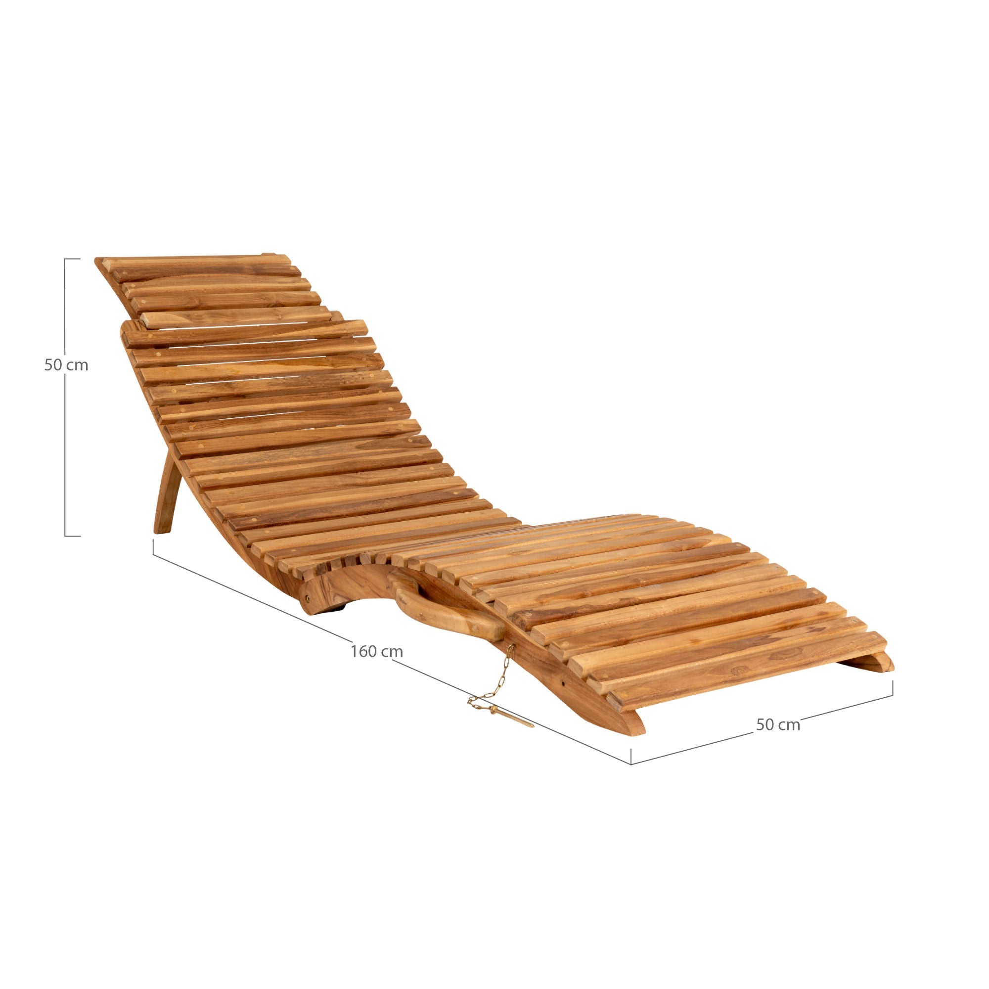 Dom Nordic Arrieta Teak Sunlounger