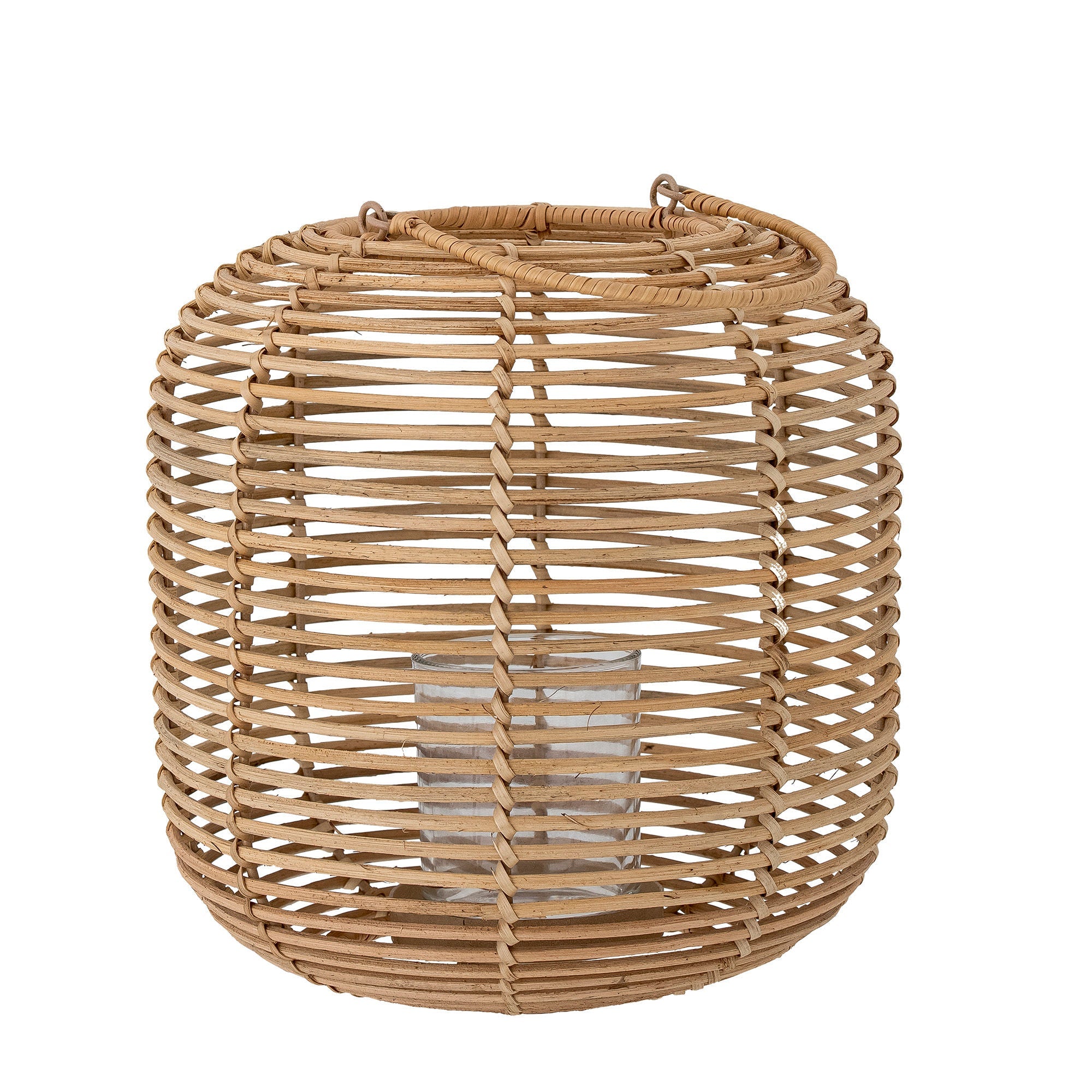 Bloomingville Nei Lantern w/szkło, natura, rattan