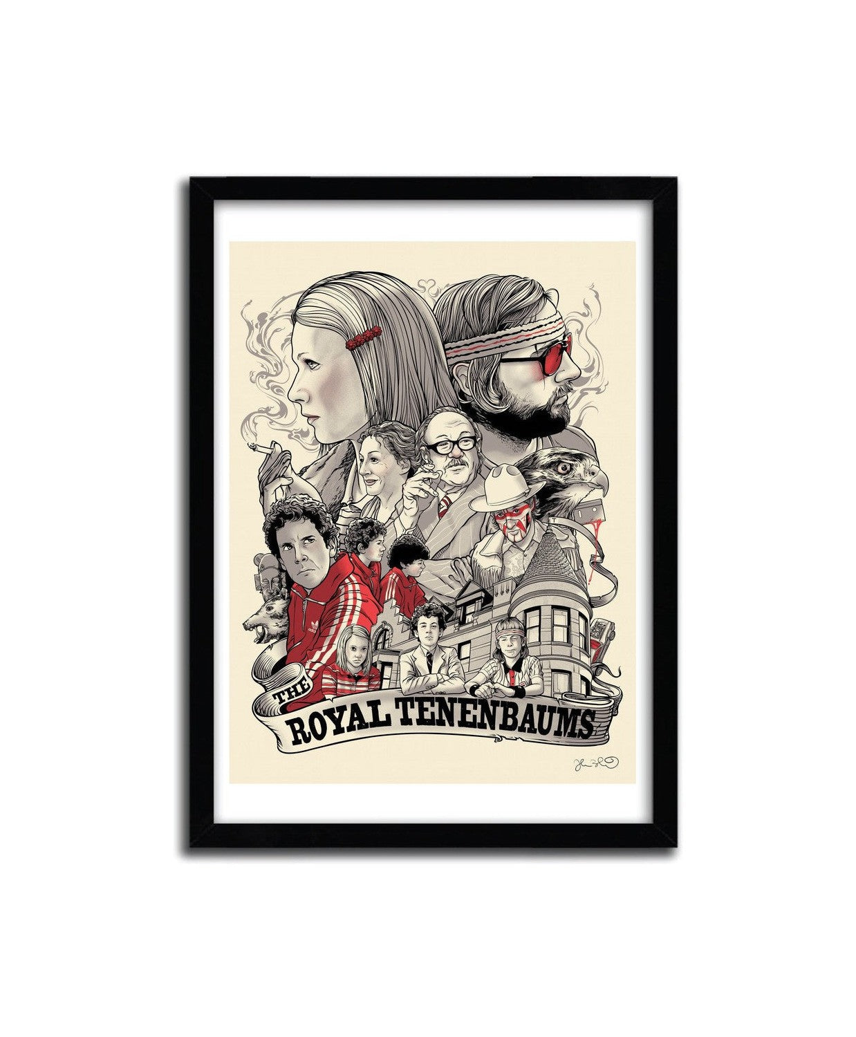 Affiche The Royals Tenenbaums par JOSHUA BUDICH