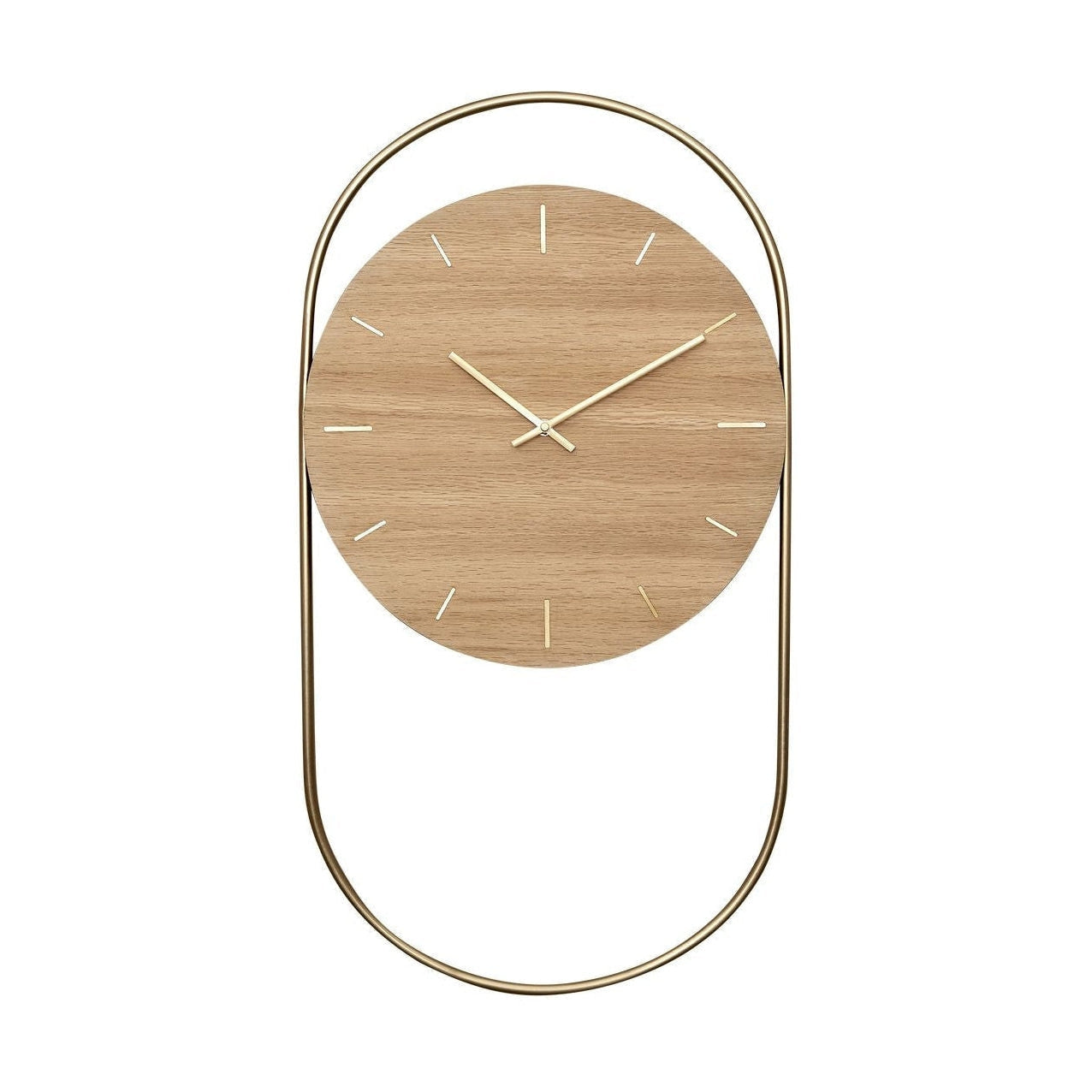 [product_category]-Andersen Furniture A Wall Clock, Oak/Brass-Andersen Furniture-5713524026597-4-350020-AND-11