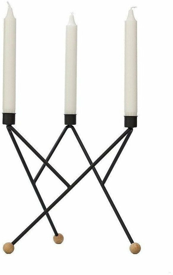 Andersen Furniture North Star Candlestick, Black, Large