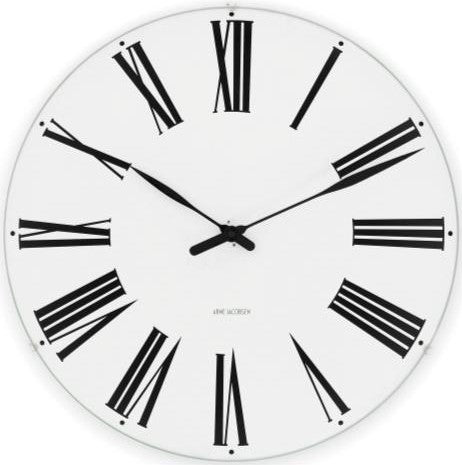 [product_category]-Arne Jacobsen Roman Wall Clock, 48cm-Arne Jacobsen-5709513436522-43652-ARN-1