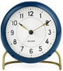 Arne Jacobsen Station Table Clock With Alarm, Petrol