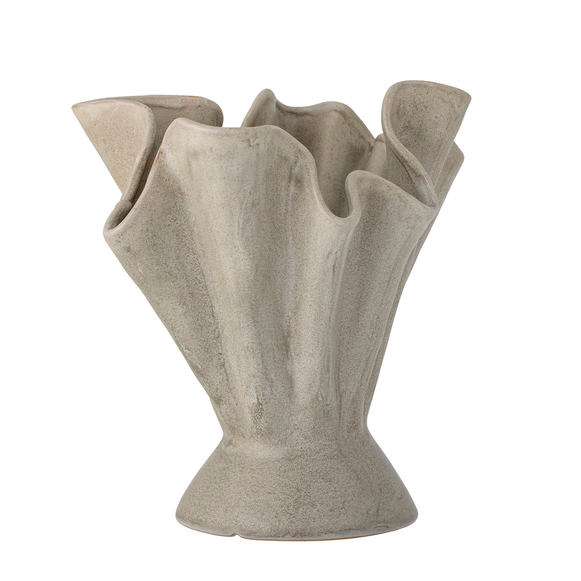 Bloomingville Plier Vase, Nature, Stoneware