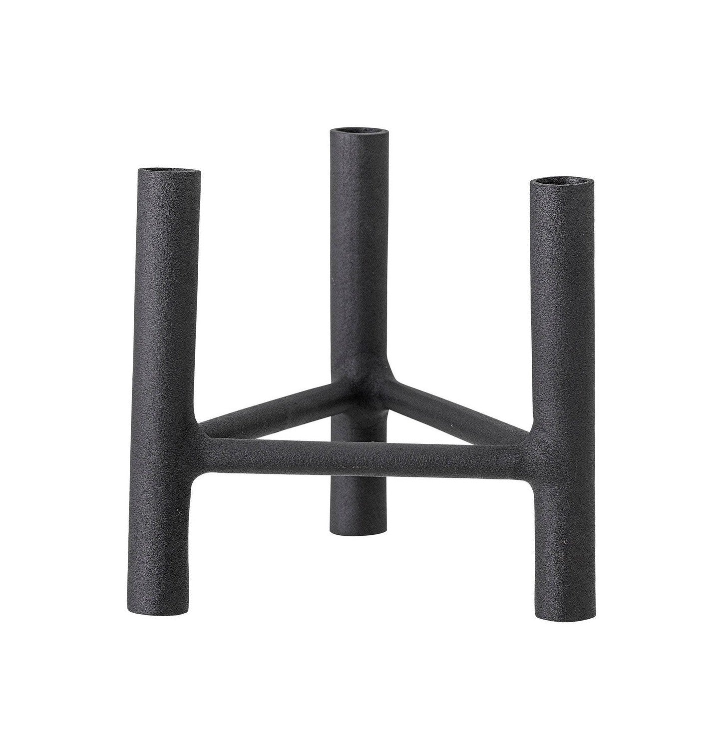 Bloomingville Deeb Candle Holder, Black, Aluminum