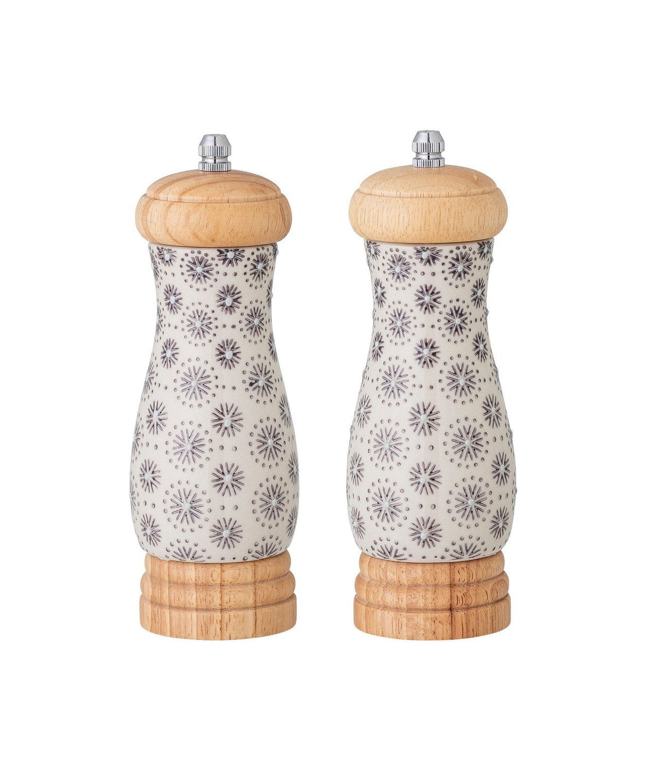 Bloomingville Elsa Salt & Pepper Mill, Grey, Stoneware