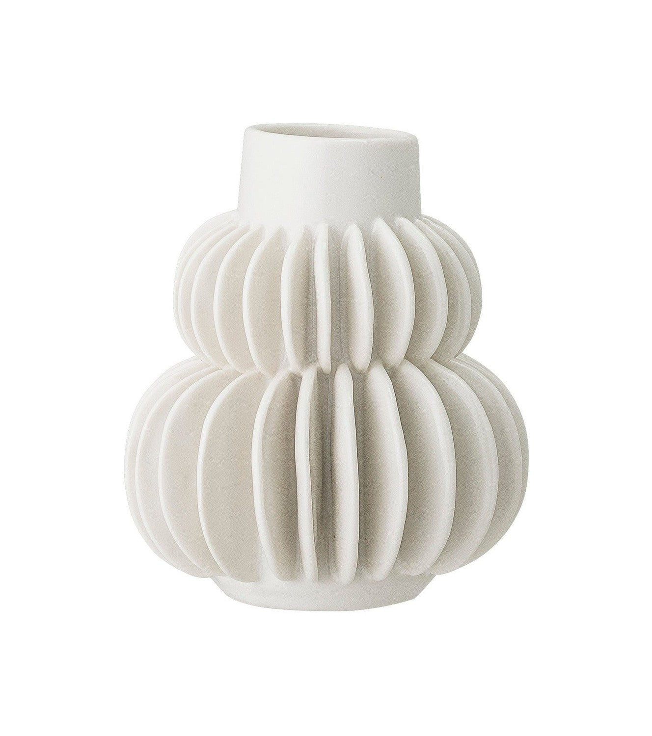 Bloomingville Halfdan Vase, White, Stoneware