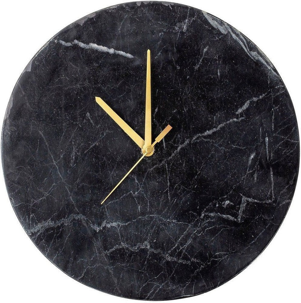 [product_category]-Bloomingville Jamin Wall Clock, Black, Marble-Bloomingville-5711173252855-82049042-BLO-1