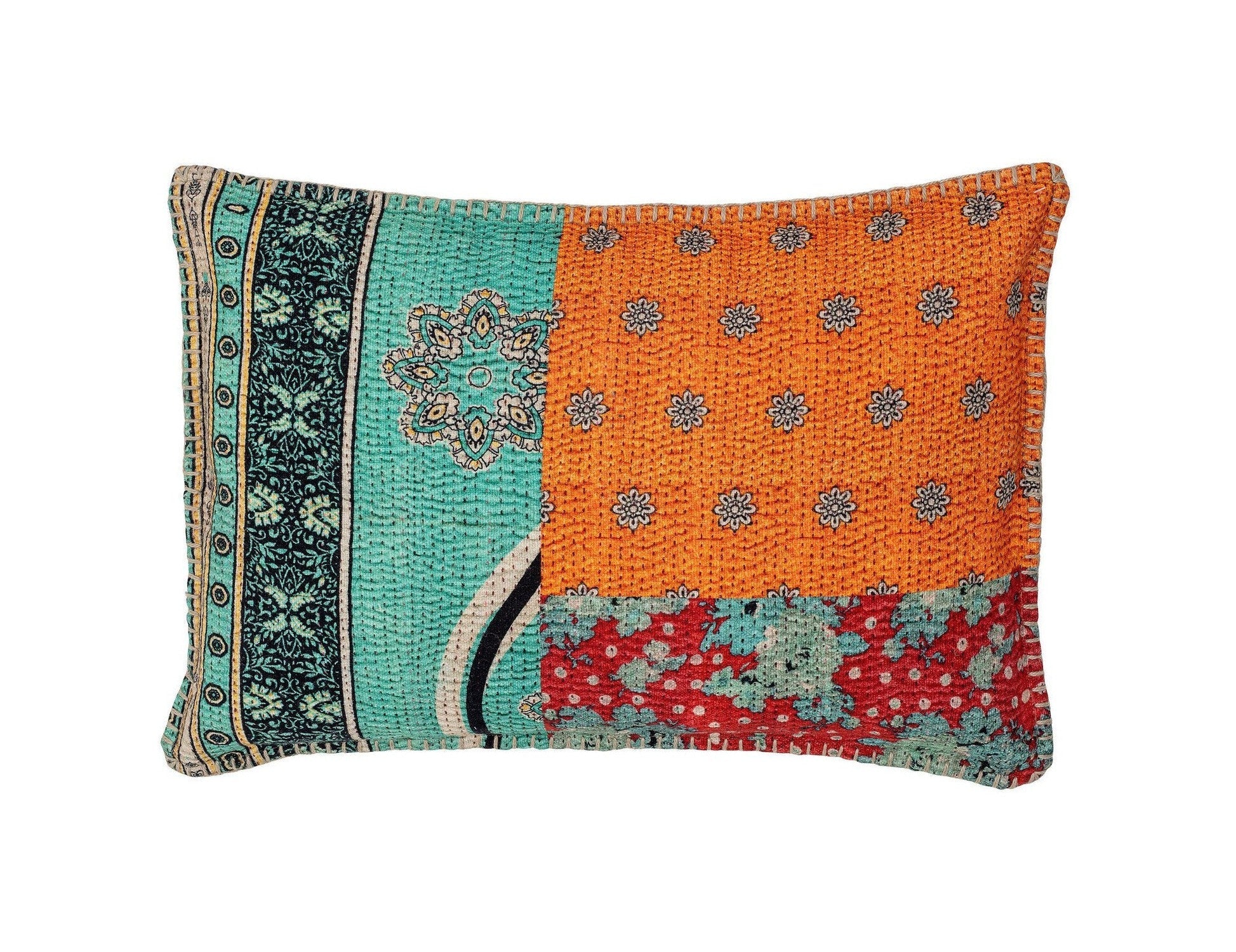 Bloomingville Jasser Cushion, Blue, Cotton