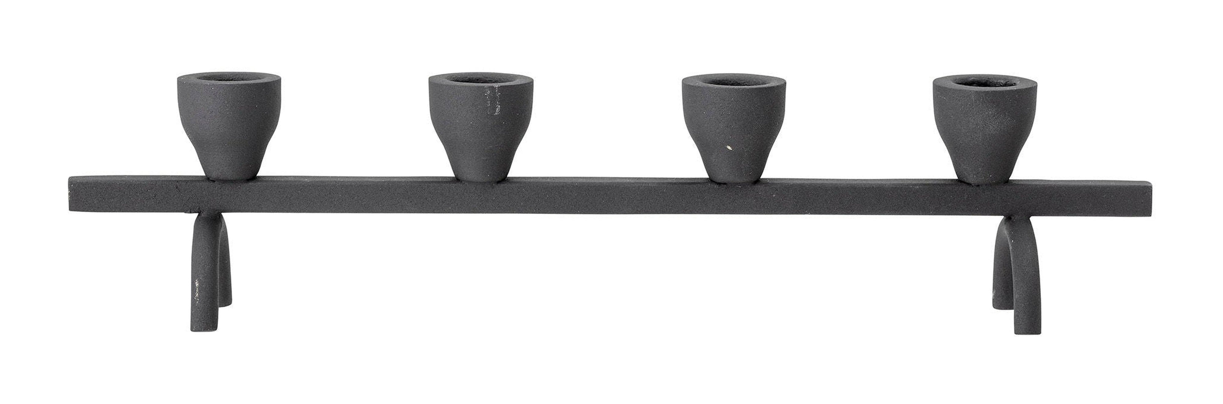 Bloomingville Jerome Candle Holder, Black, Metal