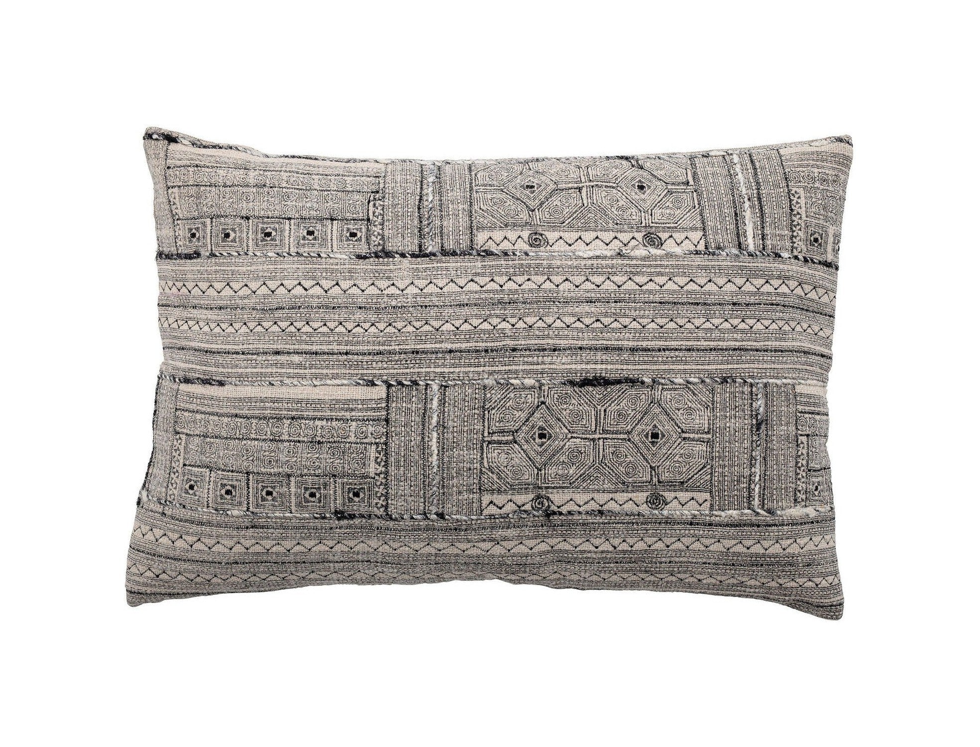 Bloomingville Jiyar Cushion, Black, Cotton