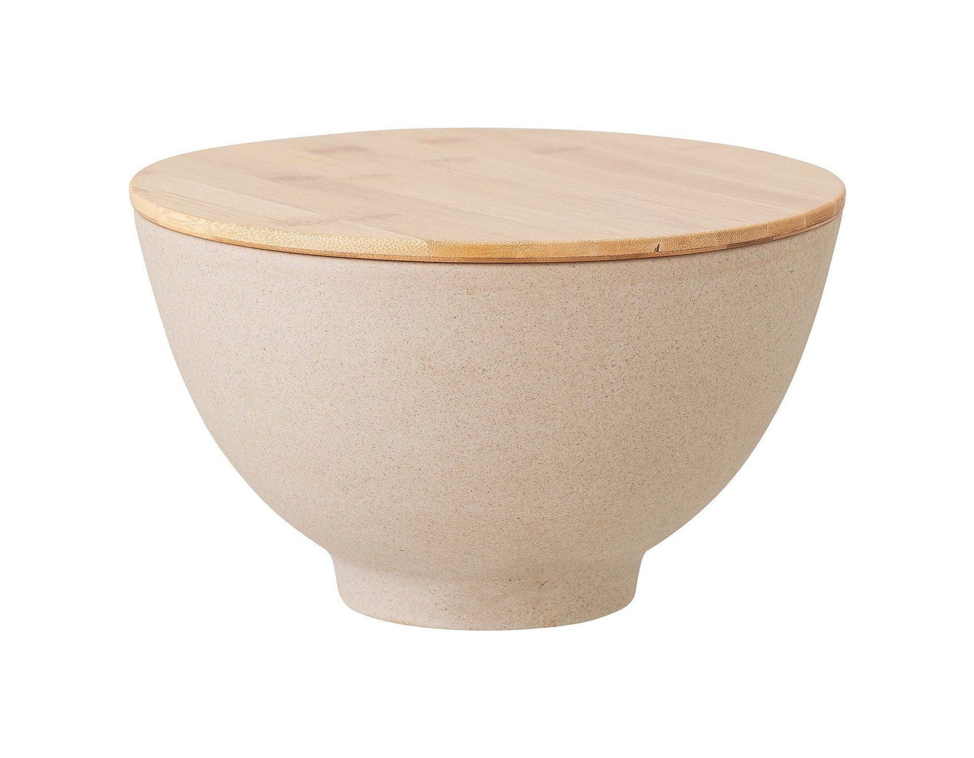 Bloomingville Lee Bowl w/Lid, Nature, Stoneware