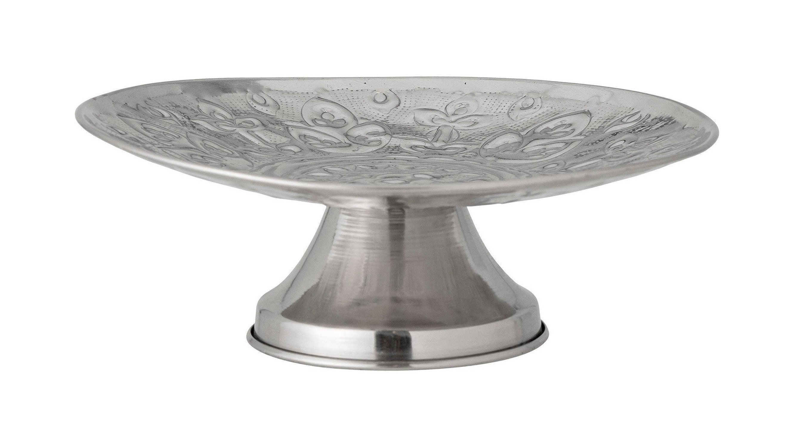 Bloomingville Litha Cake Tray, Silver, Metal