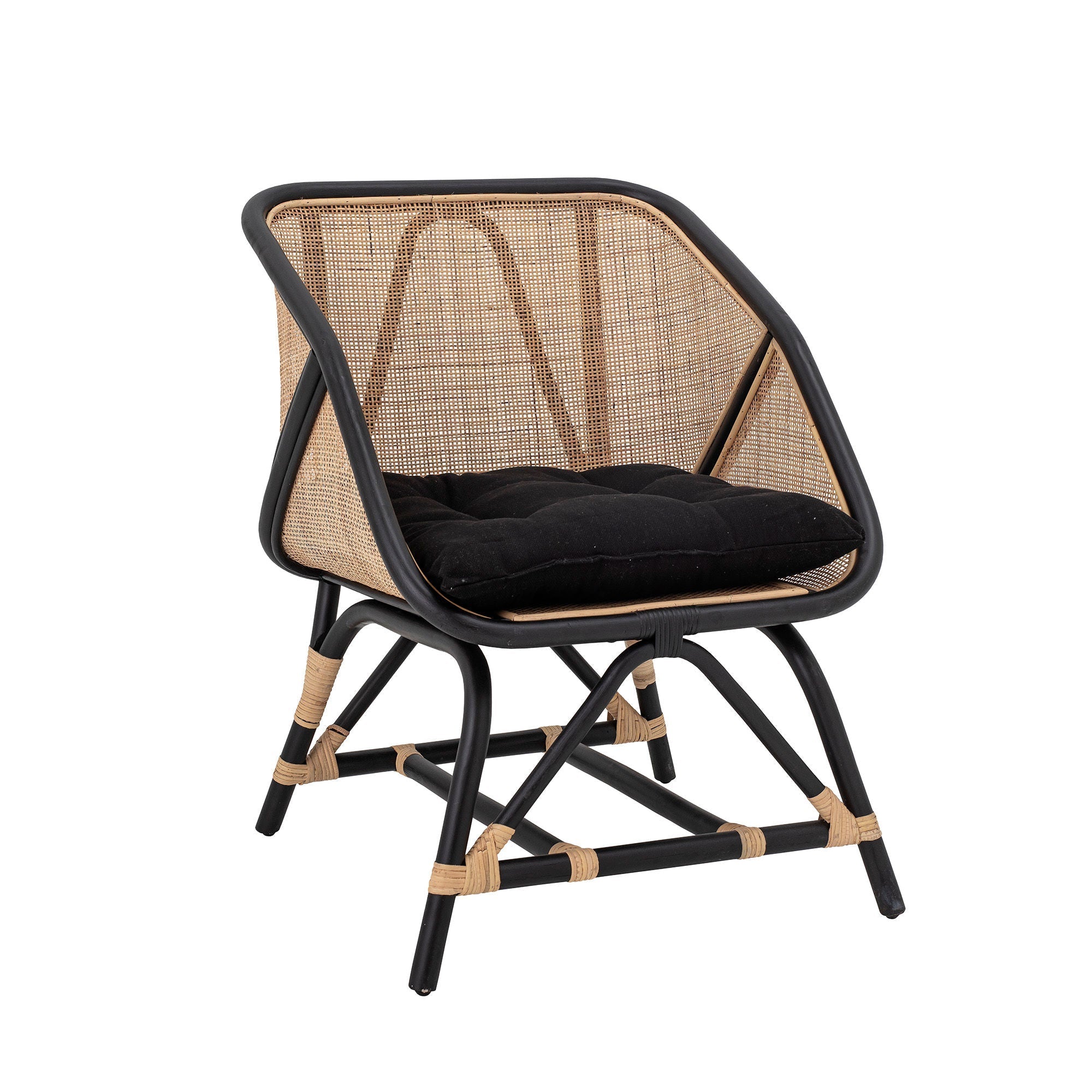 [product_category]-Bloomingville Loue Lounge Chair, Black, Rattan-Bloomingville-5711173273447-82051381-BLO-3