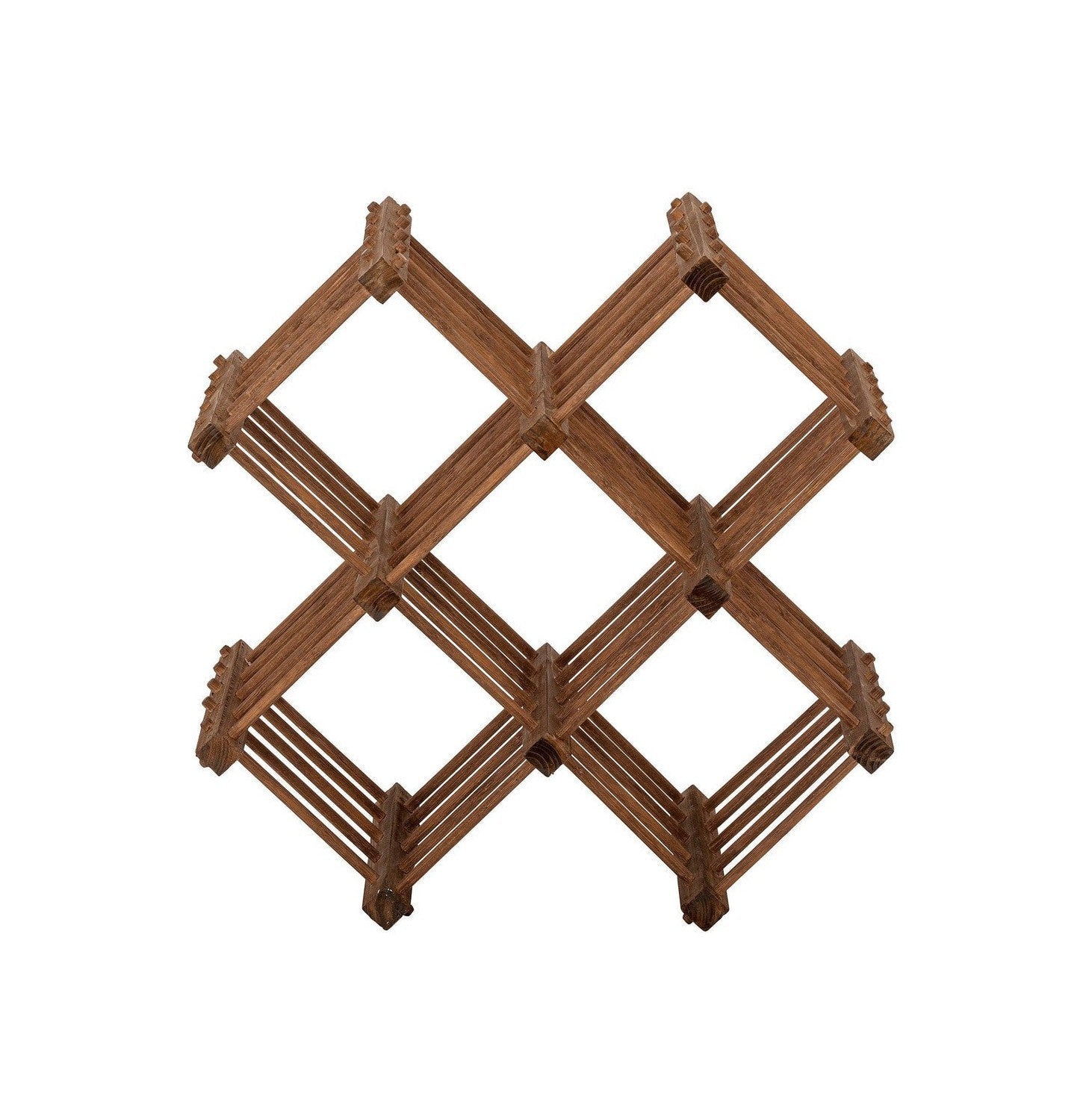 Bloomingville Lucas Wine Rack, Brown, Bamboo