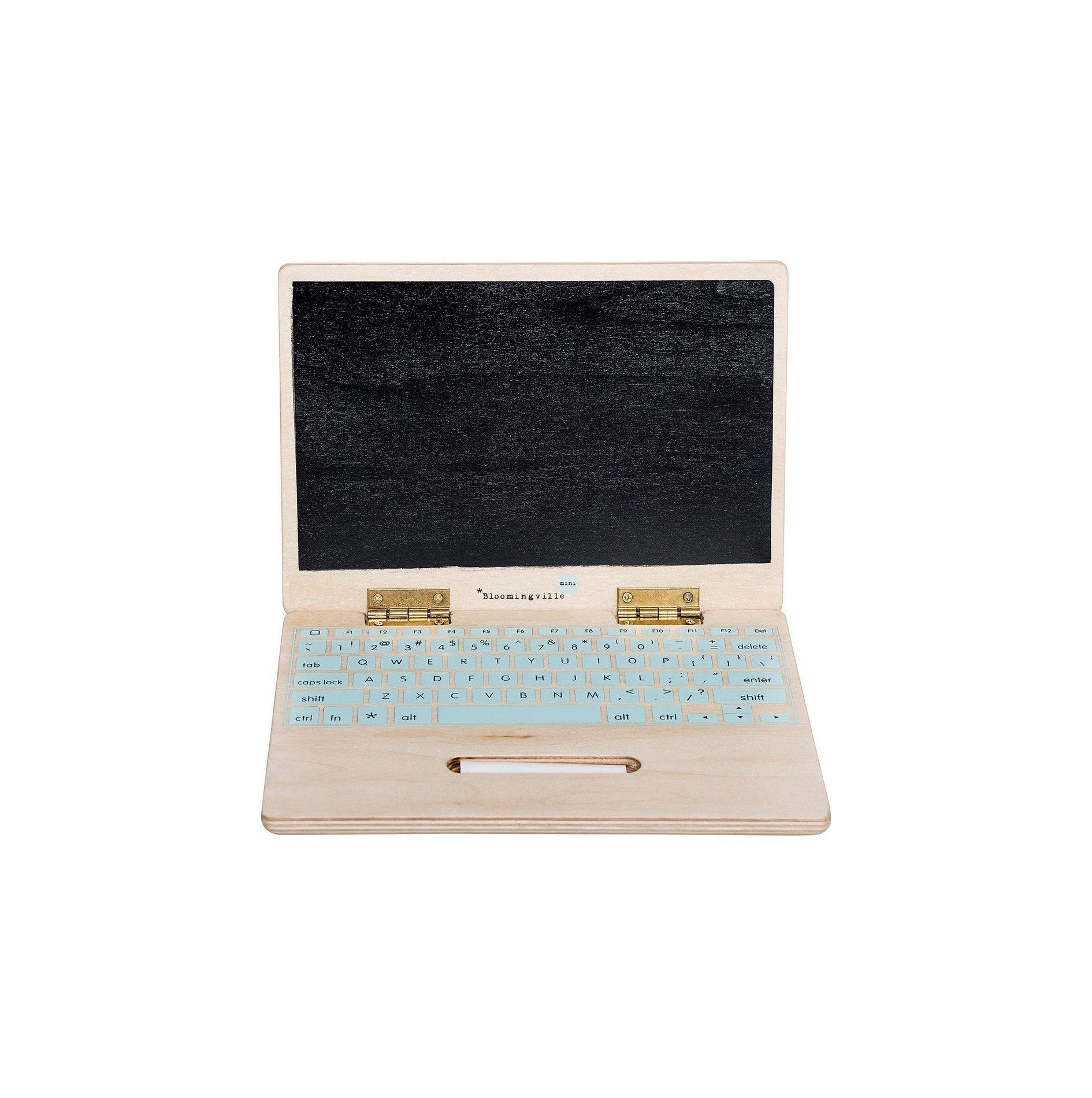 Bloomingville MINI Elena Toy Computer w/Blackboard, Nature, Plywood