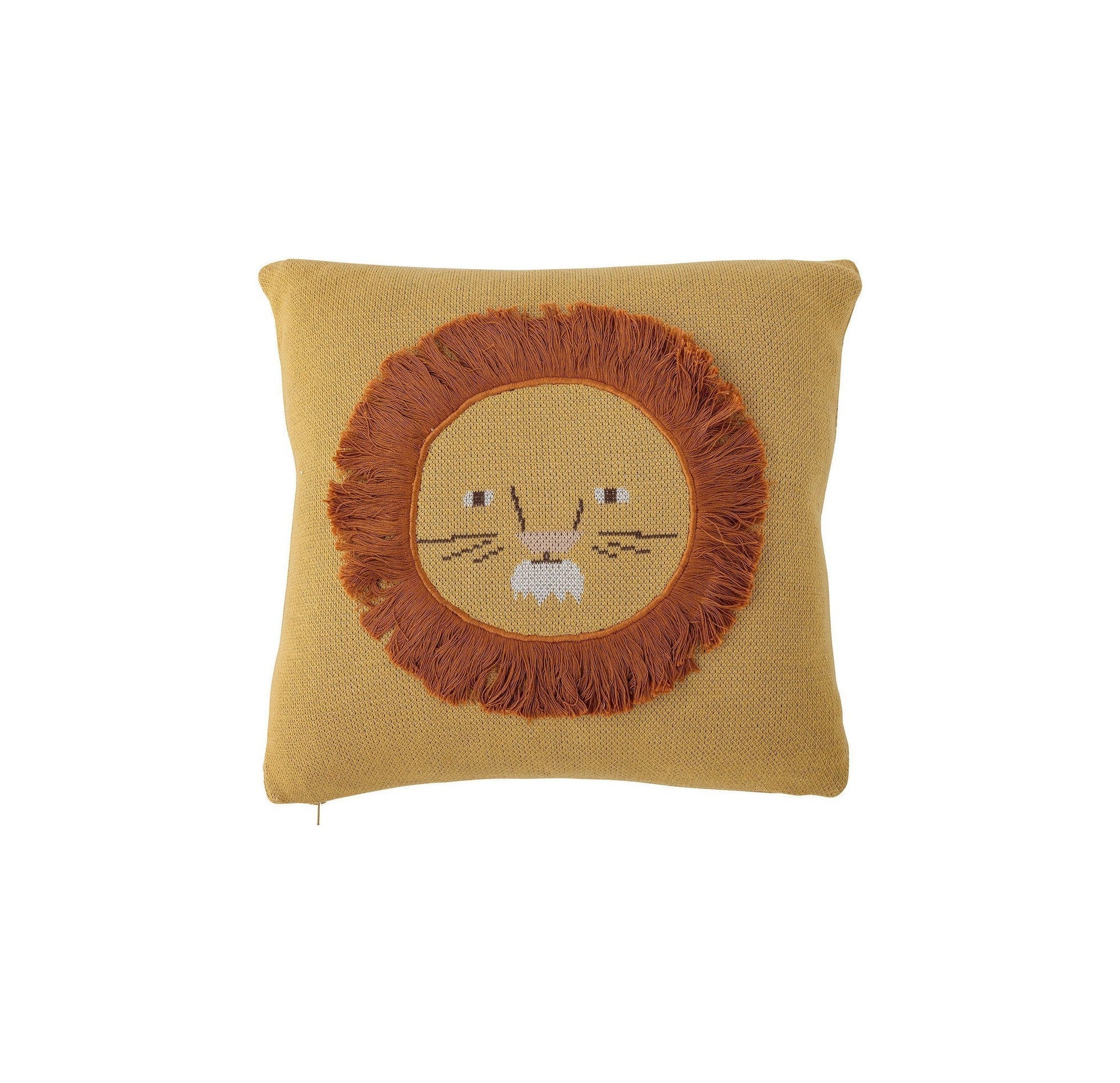 Bloomingville MINI Harrison Cushion, Yellow, Cotton OEKO-TEX®