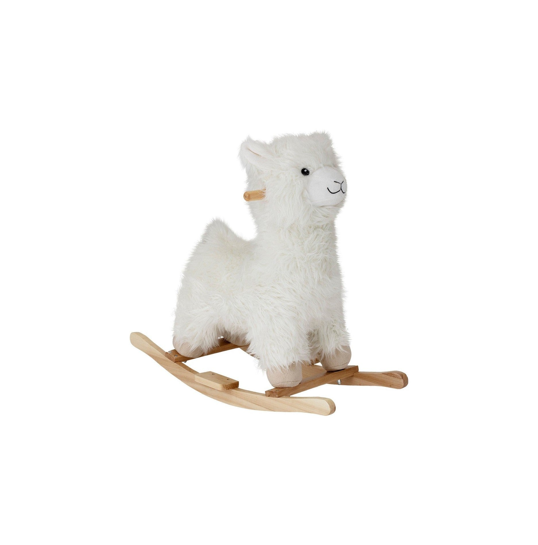 Bloomingville Mini Kinto Rocking Toy, Lama, White, poliester