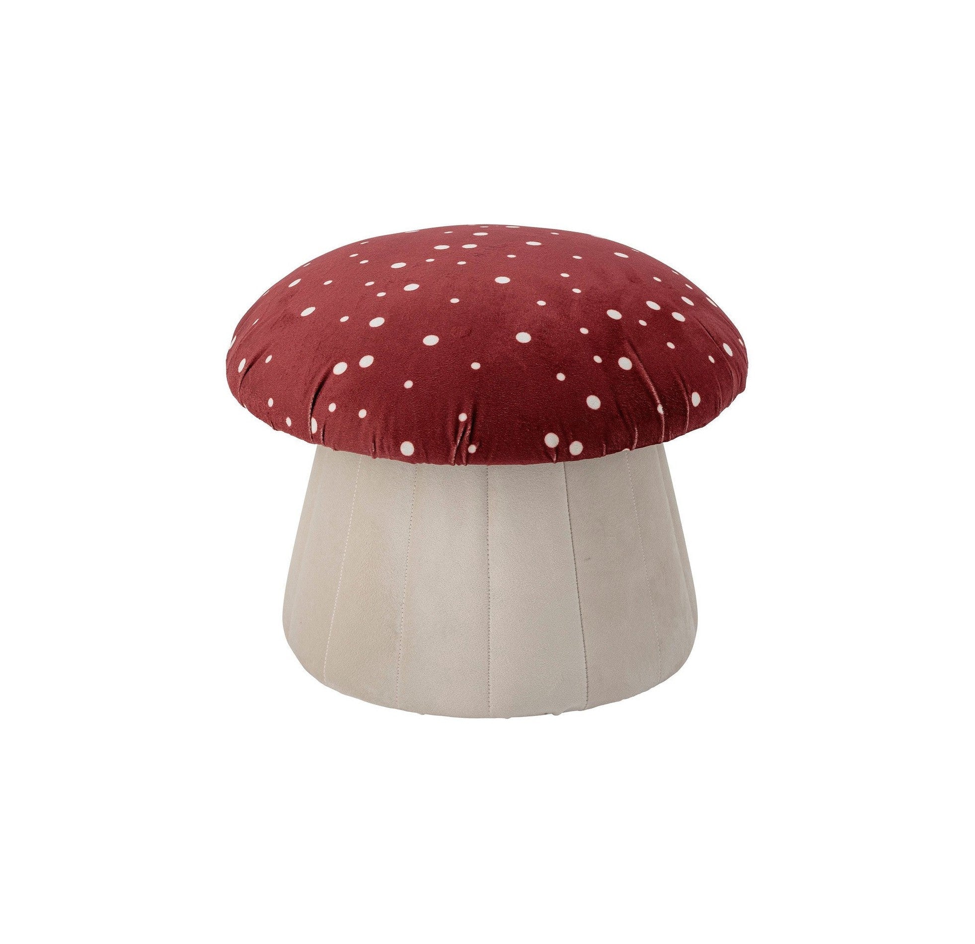 Bloomingville Mini Lue Pouf, czerwony, poliester