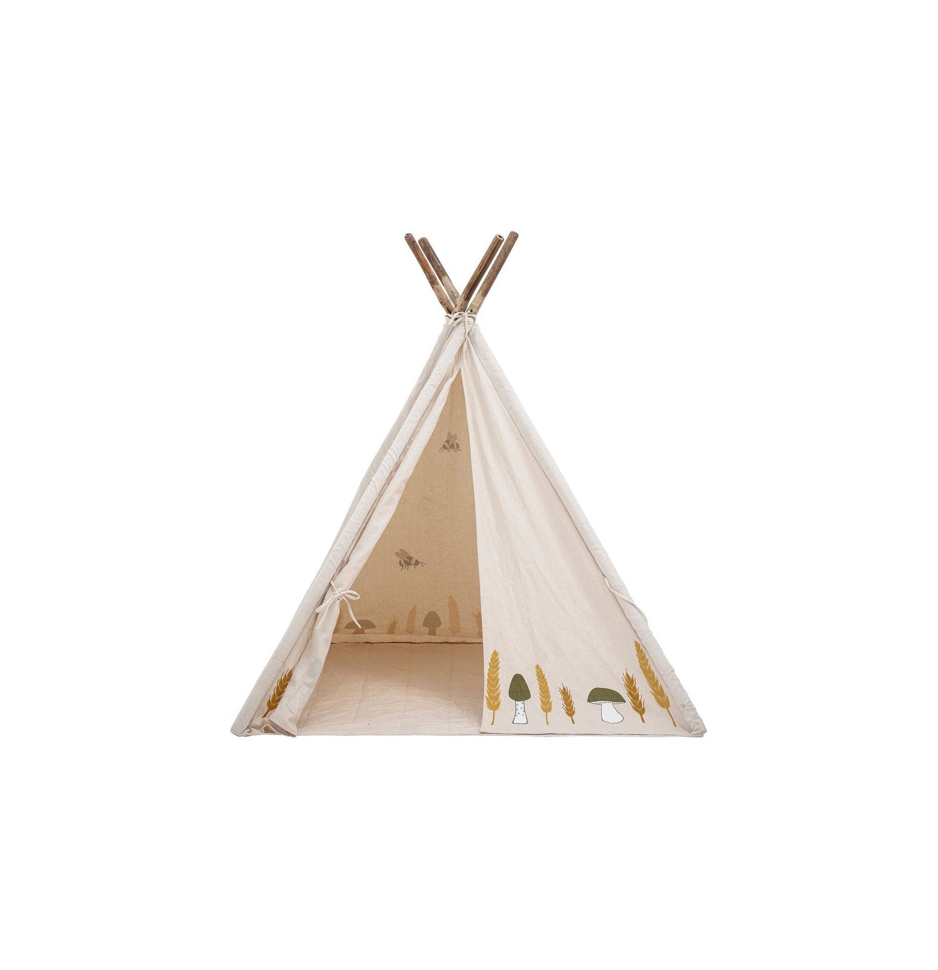 Bloomingville Mini Millo Children's Tipi, Nature, Botton