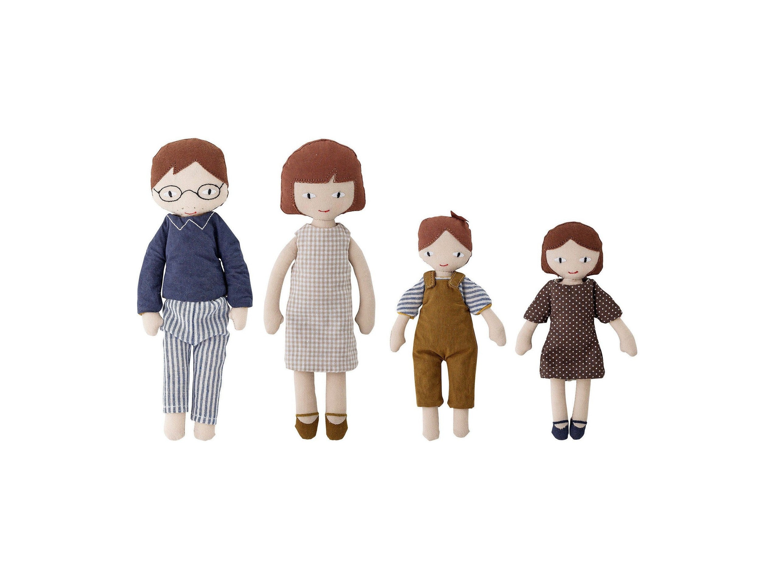 Bloomingville MINI Webster Doll, Brown, Cotton