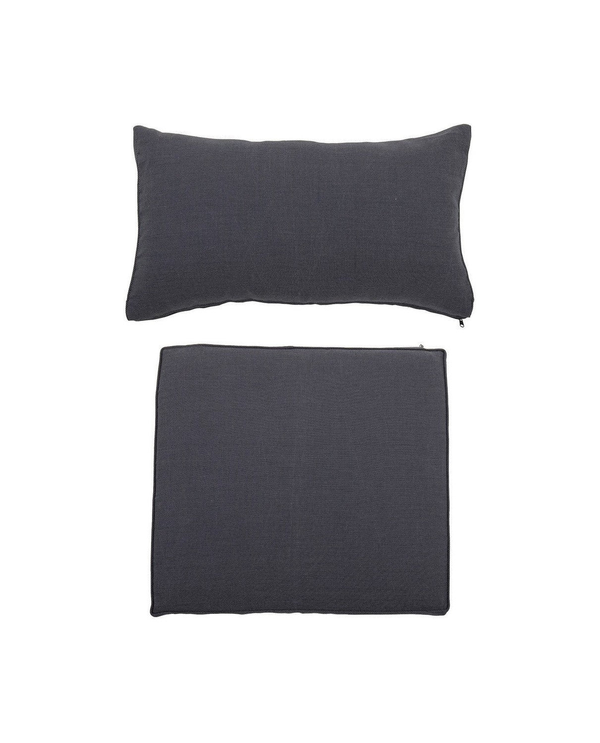 Bloomingville Mundo Cushion Cover (No filler), Grey, Polyester